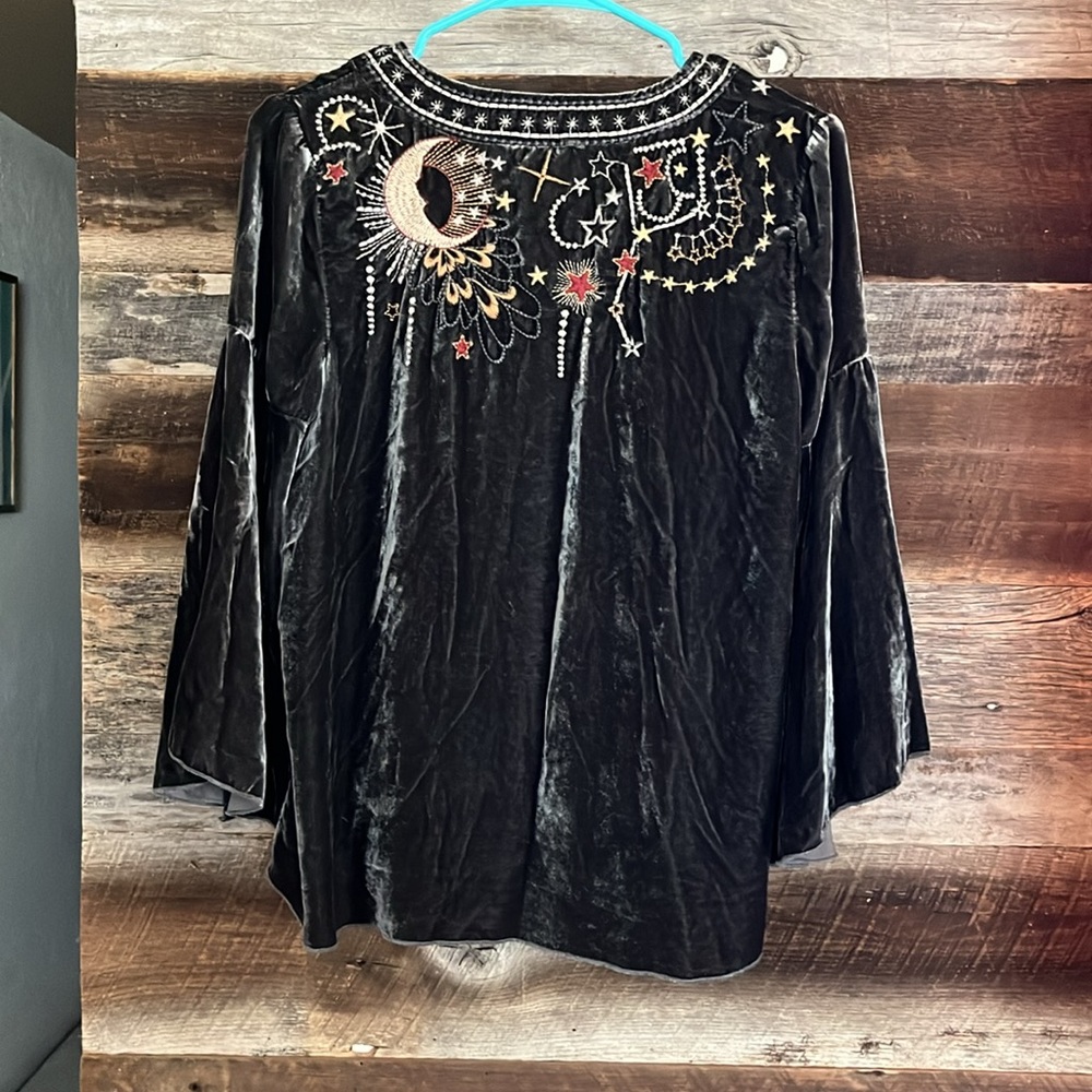 Johnny Was velvet tunic - Picture 6 of 7